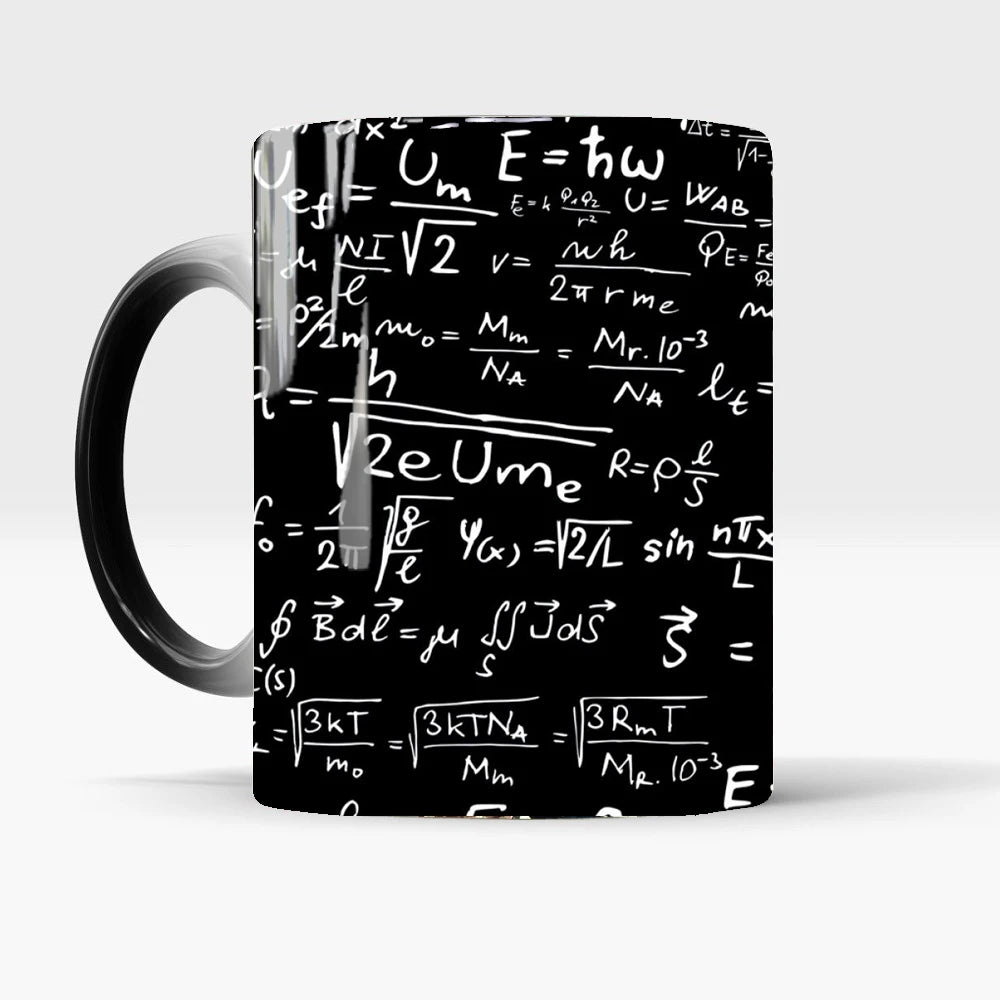 KısaKöşegen | Matematiksel Formüllü Renk Değiştiren Magic Mug