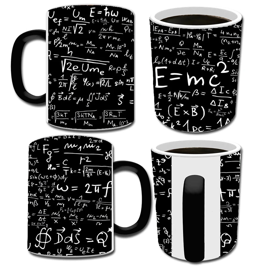 KısaKöşegen | Matematiksel Formüllü Renk Değiştiren Magic Mug