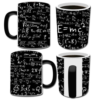 KısaKöşegen | Matematiksel Formüllü Renk Değiştiren Magic Mug