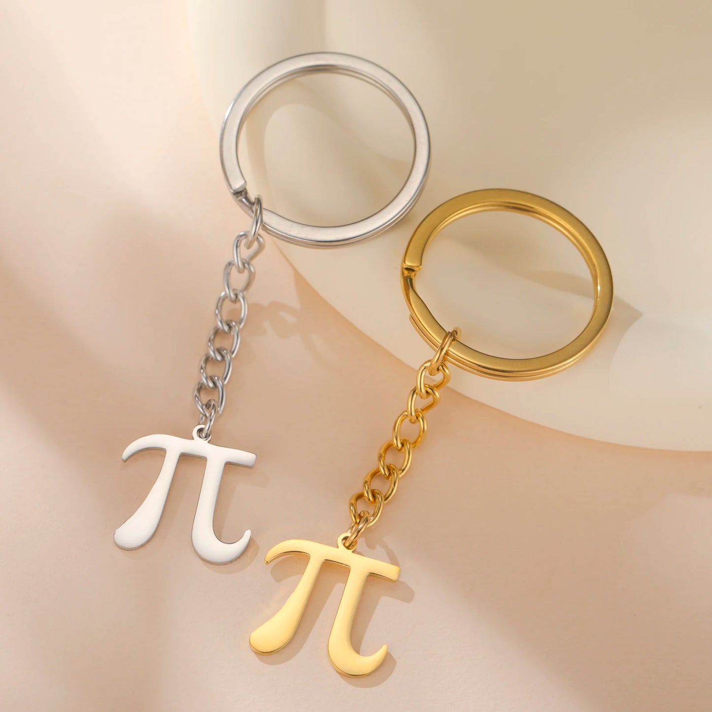 KısaKöşegen | Pi Sembolü Anahtarlık - Matematikseverler İçin Paslanmaz Çelik