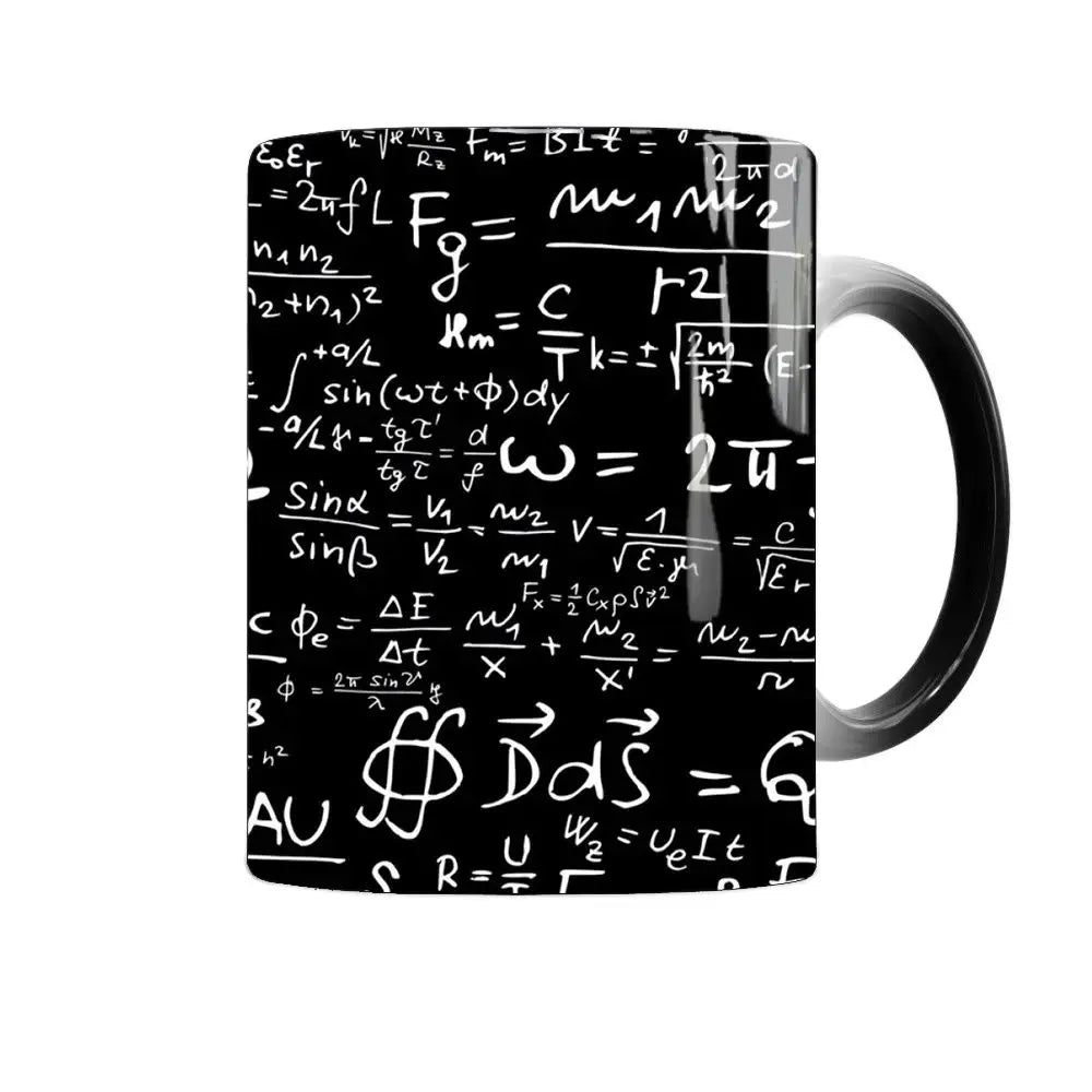 KısaKöşegen | Matematiksel Formüllü Renk Değiştiren Magic Mug