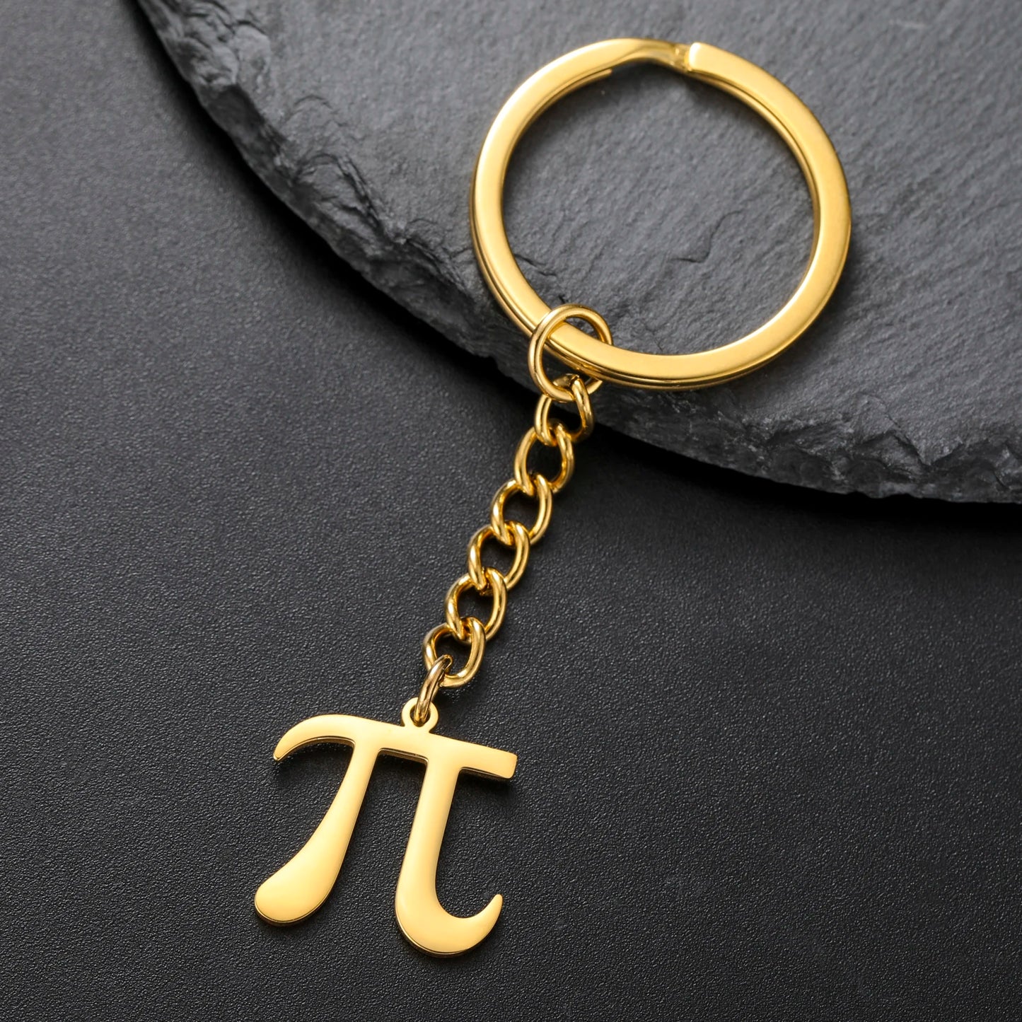KısaKöşegen | Pi Sembolü Anahtarlık - Matematikseverler İçin Paslanmaz Çelik