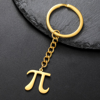 KısaKöşegen | Pi Sembolü Anahtarlık - Matematikseverler İçin Paslanmaz Çelik