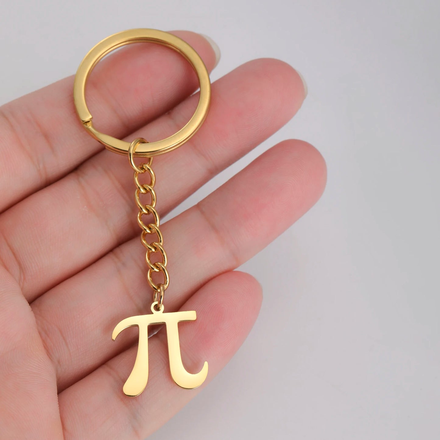 KısaKöşegen | Pi Sembolü Anahtarlık - Matematikseverler İçin Paslanmaz Çelik