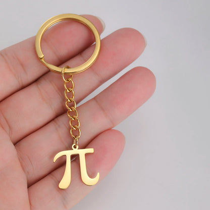 KısaKöşegen | Pi Sembolü Anahtarlık - Matematikseverler İçin Paslanmaz Çelik