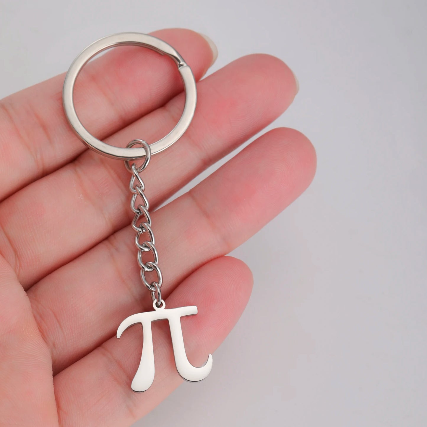 KısaKöşegen | Pi Sembolü Anahtarlık - Matematikseverler İçin Paslanmaz Çelik